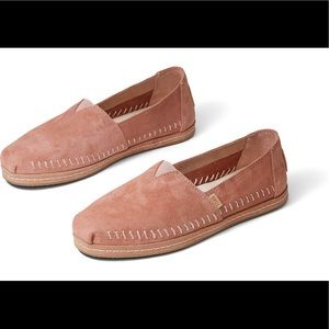 Toms Sand Pink Suede Leather Classics Size 11